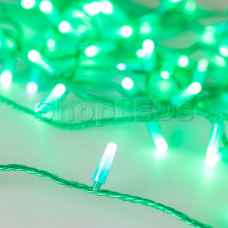 Светодиодная гирлянда ARD-STRING-CLASSIC-10000-GREEN-100LED-MILK-FLASH Green (230V, 7W)